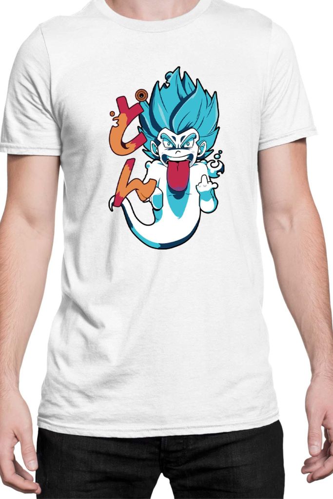 Herren T-Shirt Japan Manga Anime Comics Animation Dragon Anime Manga Ball Vegeta 10, Man 3XL / Weiß