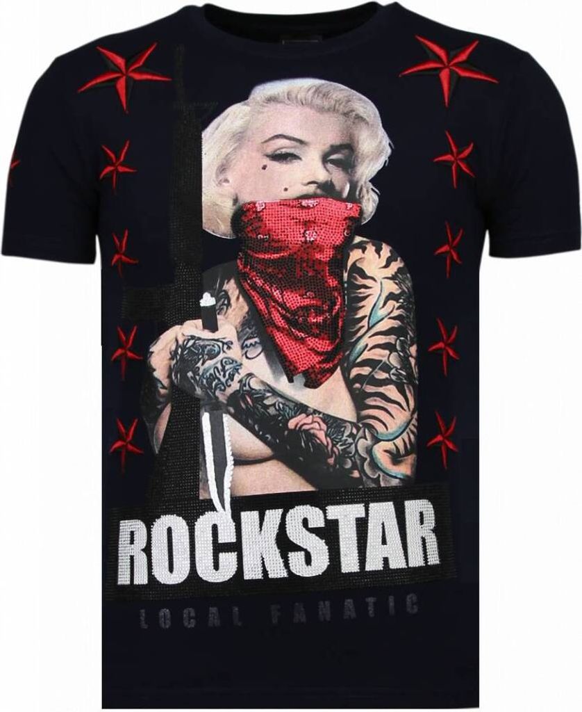 Marilyn Rockstar Strass T - L