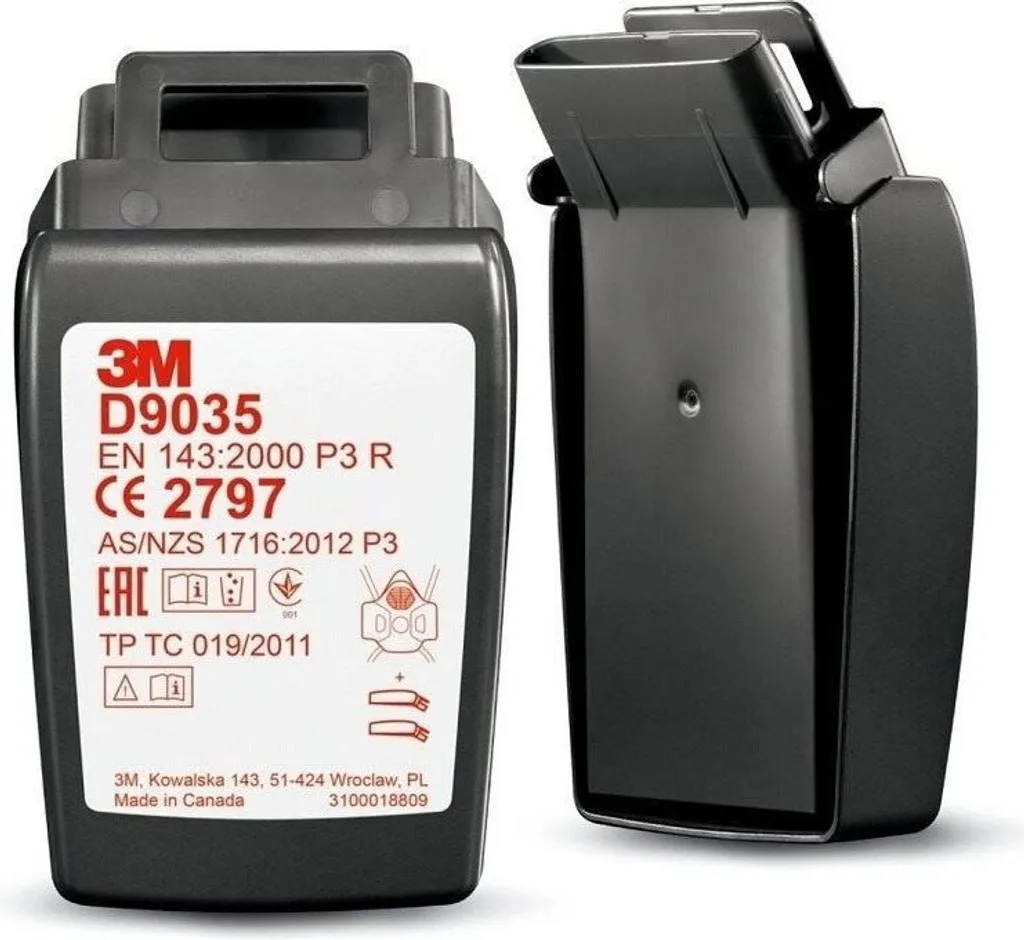 Filtre particules P3 R 3M Secure Click D9000 pour ponçage et industrie