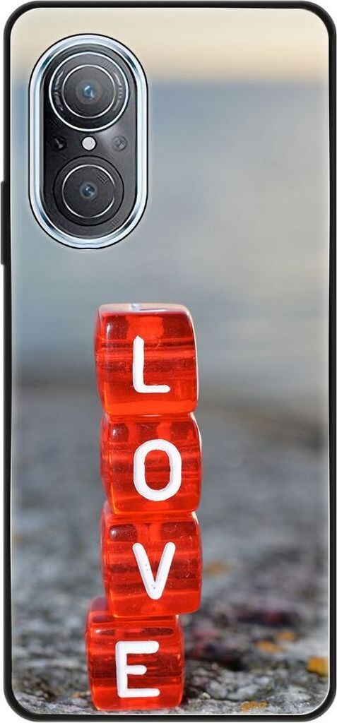 König Design Hülle kompatibel mit Huawei nova 9 SE Kunststoff Soft Handyhülle - Handy Case Love