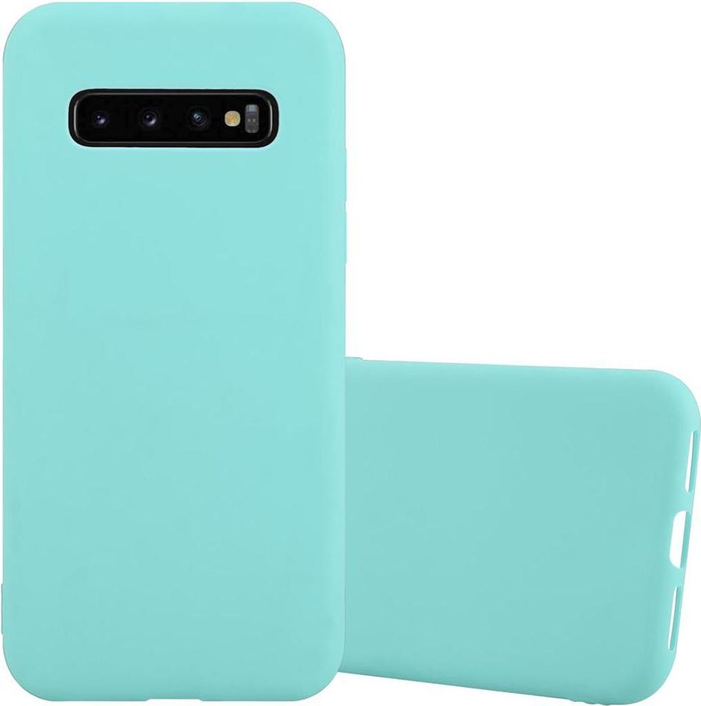 Cadorabo Hülle für Samsung Galaxy S10 4G Schutzhülle in Blau Handyhülle TPU Silikon Etui Case Cover