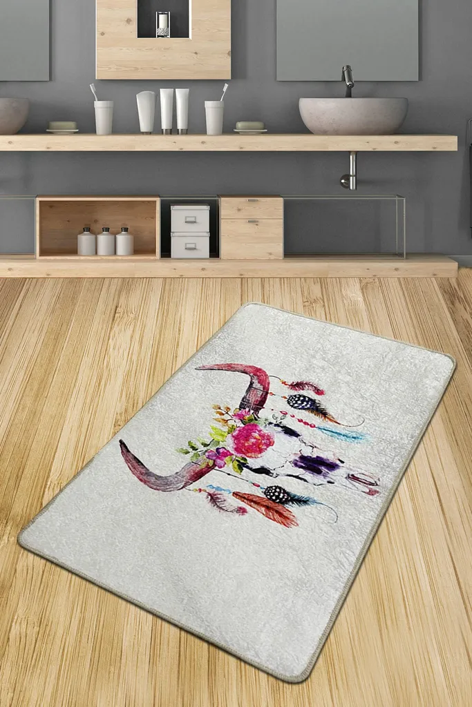 Tapis de bain antidérapant Mijolnir Cervo CHL5155 absorbant Multicolore