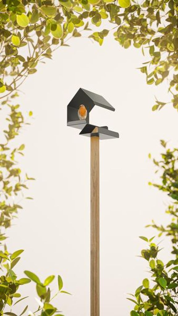 Casa Per Uccelli In Betulla Intrecciata A Mano - Decorazione Da Giardino Naturale, 15x19 Cm, Con Gancio Per Appendere