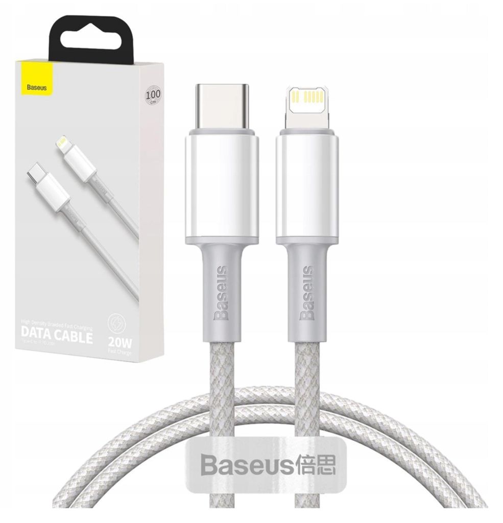 Baseus CATLGD-02 cavo lightning 1 m Bianco Immagine del prodotto 