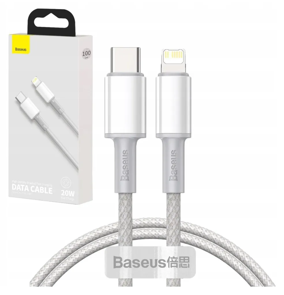 Cavo iPhone Baseus CATLGD-02 Bianco: Sicurezza e Velocità 20W