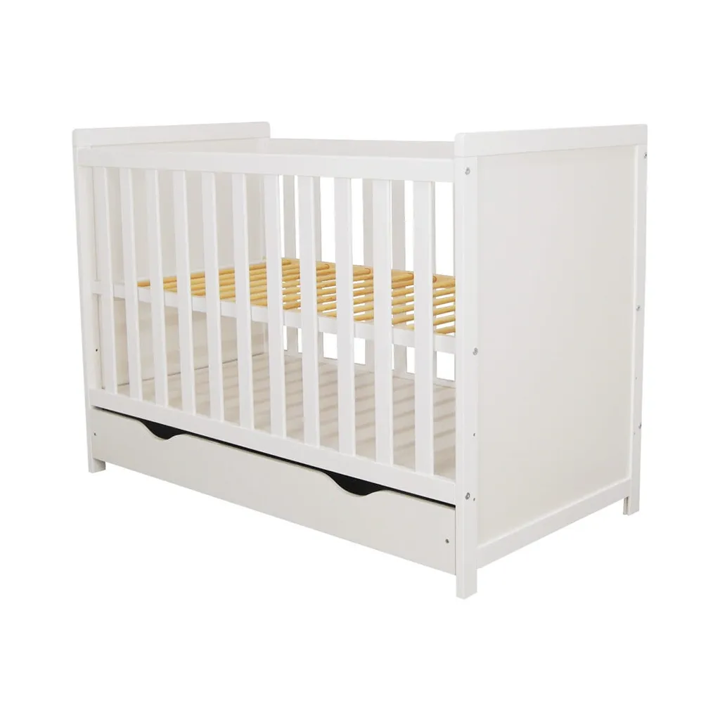 Lit Bébé Lilia 120x60 cm avec Tiroir : Fini le Manque de Place