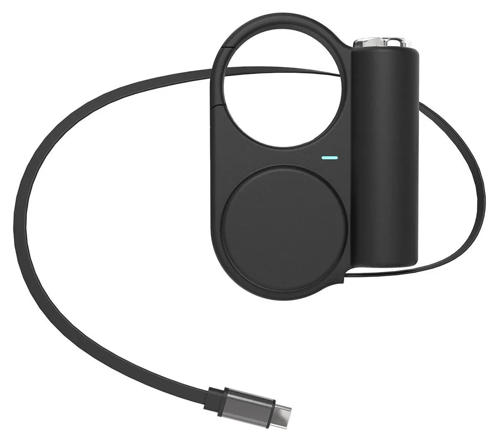 Batterie externe 22,5W avec câble rétractable et homologation avion