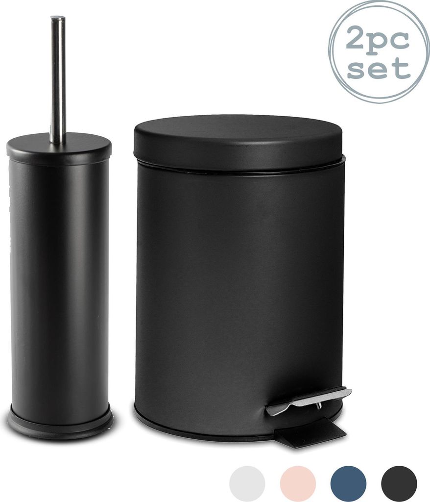 Harbour Housewares 2 Stück 3 Liter Badezimmer Treteimer & Produktbild 