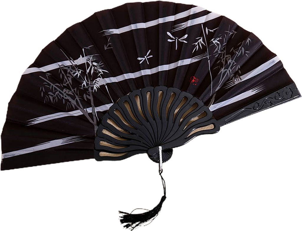 Klapperlüfter glänzende Textur Schöne verschiedene Stile glatte Oberfläche feine Verarbeitungsdekoration Oxford Stoff Chinesischer Stil Handhel...