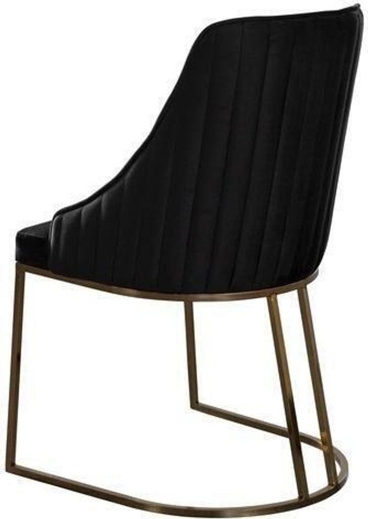 Gruppe Stühle Küchenstühle Esszimmerstühle Schwarz 6tlg Modern Stoff