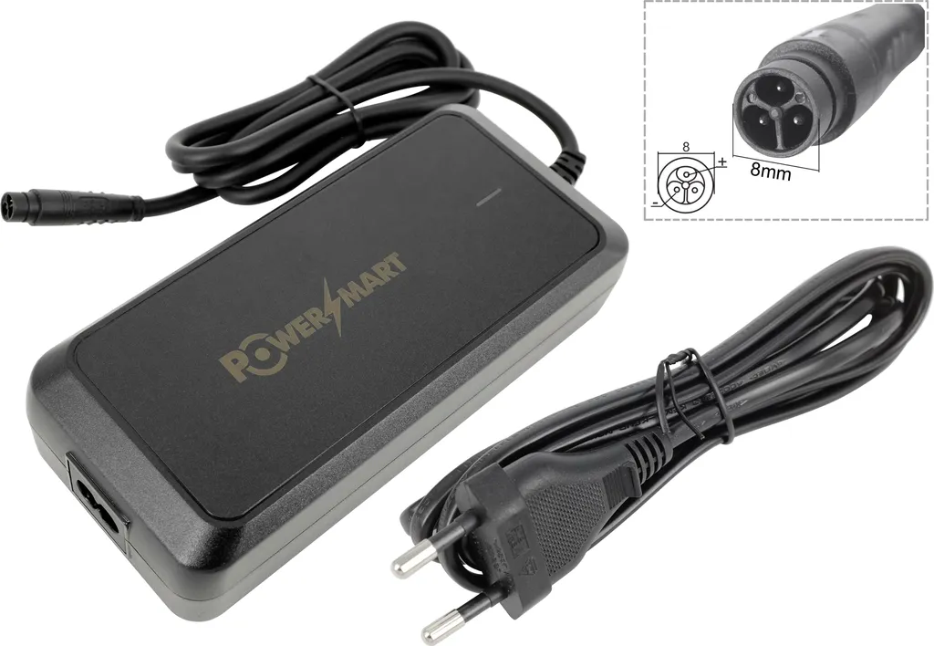 Chargeur Vélo Carrera Impel 2 42V 2A Connecteur IMP 8.0mm Batterie Hyena