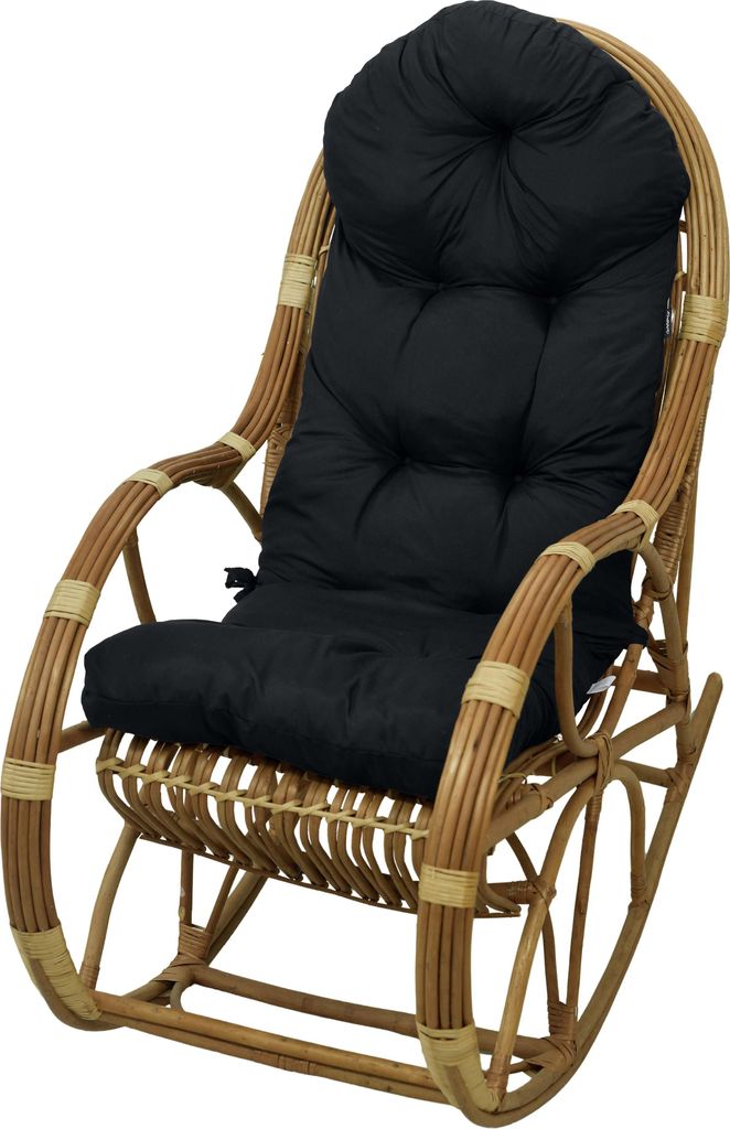 AMPO Schaukelstuhlkissen, Sitzkissen, Rückenlehnenkissen, Polsterkissen 130 x 50 cm