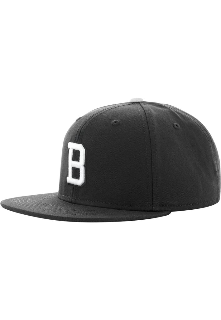 MSTRDS Cap B Letter Snapback Black-blk/L