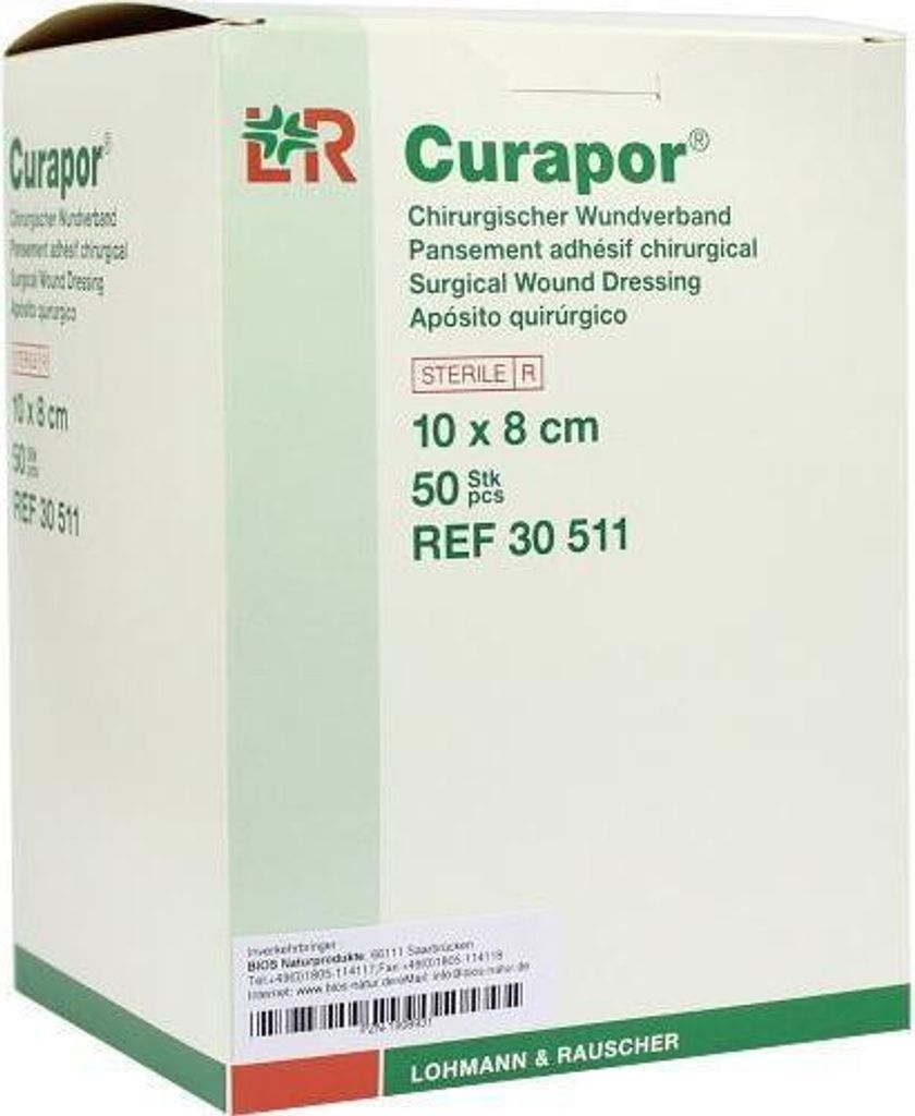 Curapor Wundverband steril 8x10 cm 50 St