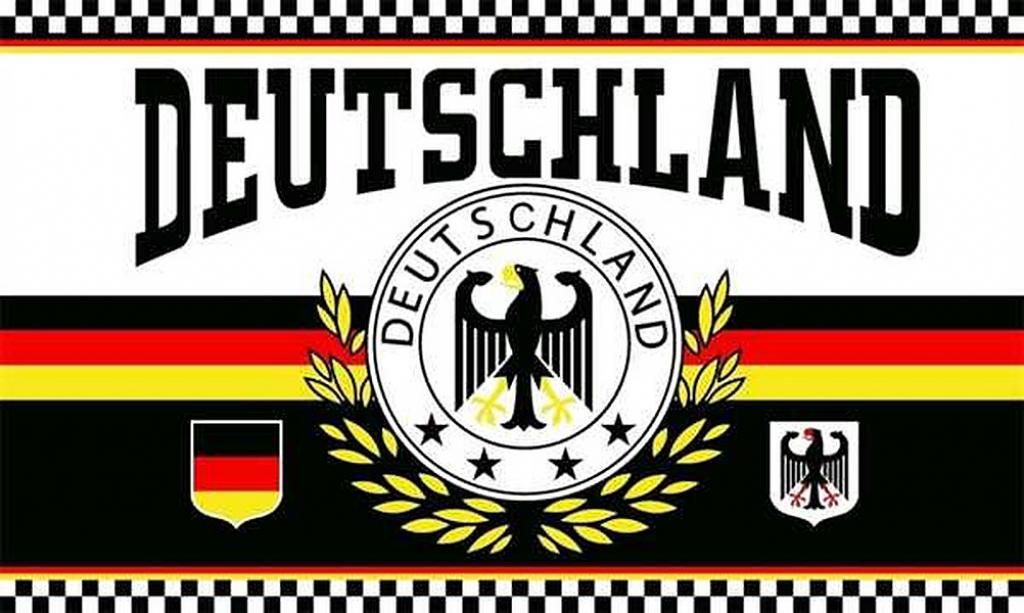 Bandiera Germania 2 LORBEERKRANZ 4 STELLE 90 x 150 cm Immagine del prodotto 
