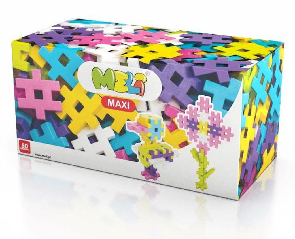 Meli Maxi Pink Konstruktionsbausteine – 50 Elemente für Produktbild 