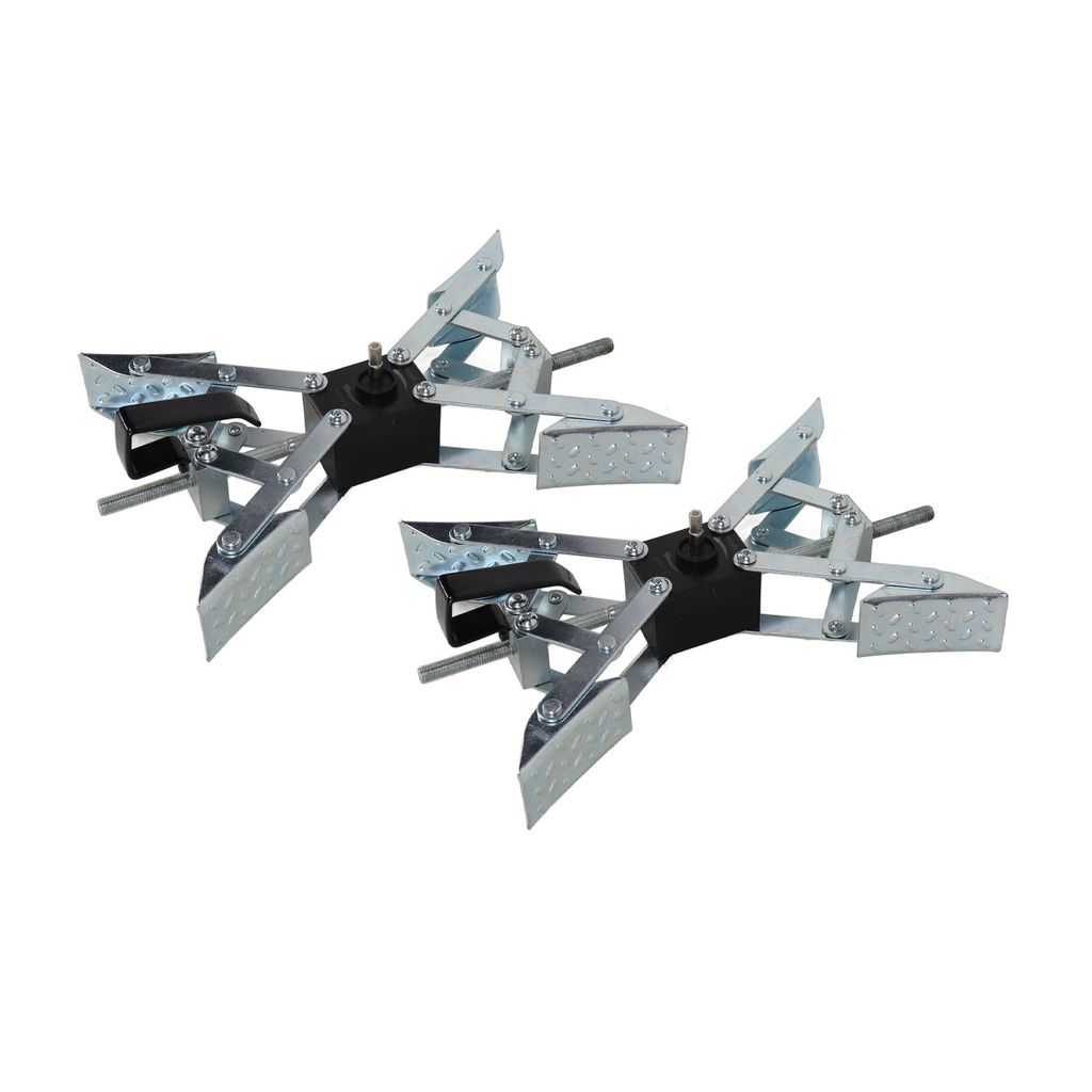 2Pcs Radstabilisator Guss Stahl starke Reibung Rad X Form Chock RV Reifen Chock für Travel Trailer Camper