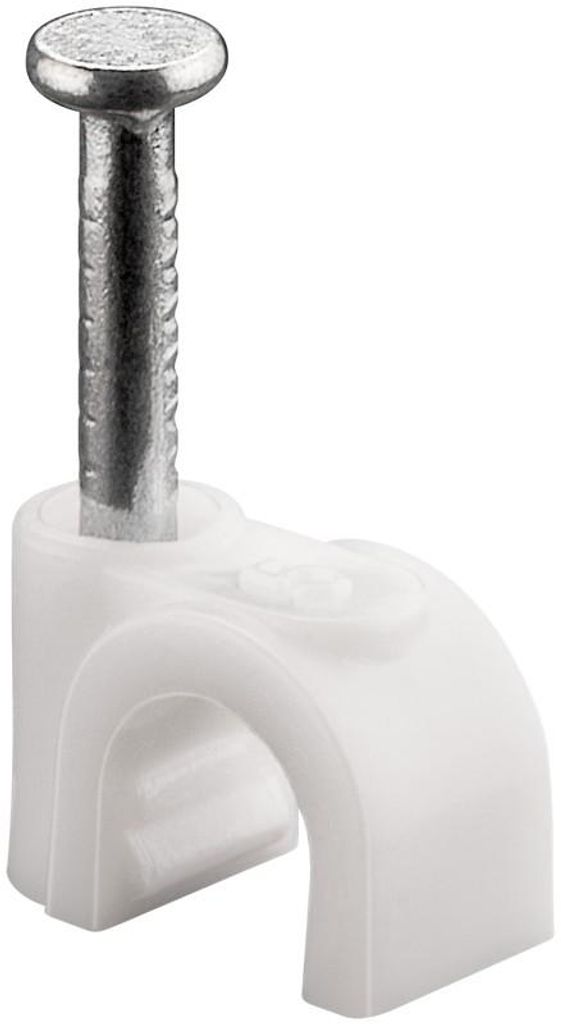 Goobay Kabelschelle, Weiß, max. Kabeldurchmesser: 5,0 mm, Produktbild 