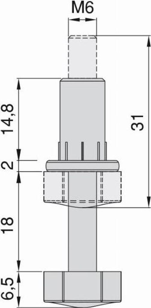 Externer Zylinder M6 EMUCA - 8950015