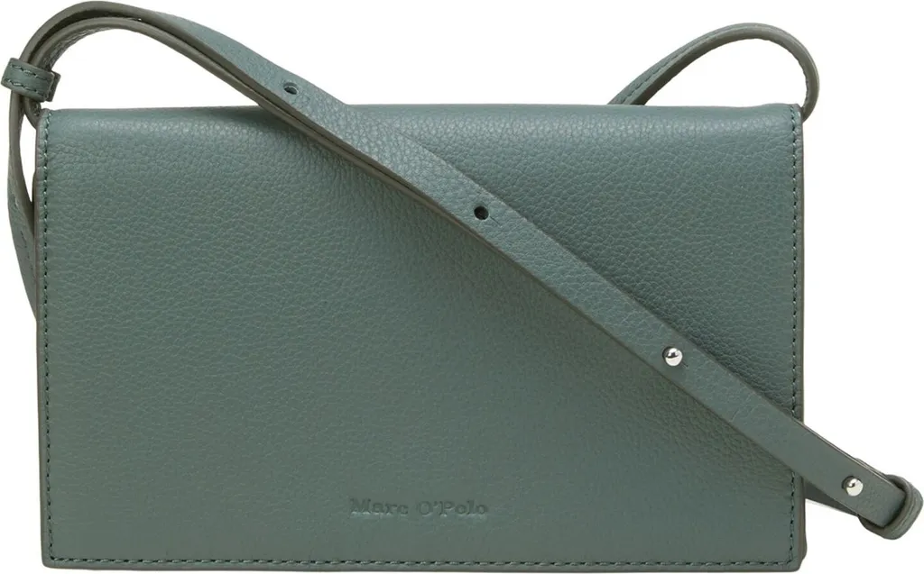 Petit Sac Bandoulière Femme Siana Marc O'Polo en Cuir Bleu Pétrole Chic