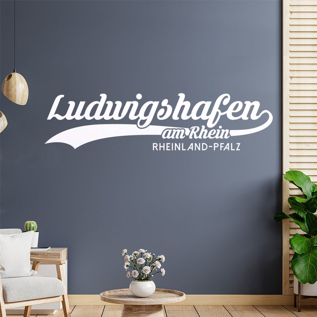 Ludwigshafen Rheinland-Pfalz Wandtattoo Wandaufkleber Wall Sticker - Dekoration, Küche, Wohnzimmer, Schlafzimmer, Badezimmer