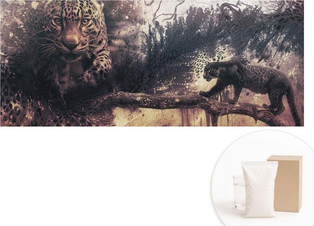 Fototapete - Wandbilder für Wohnzimmer - 208x146 cm - Dekorative Wandfolie - Modernes Design für Wanddekoration - Tapeten für Innenräume - Wald...