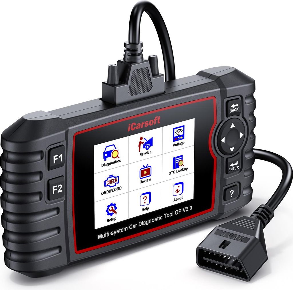 iCARSOFT OBD2 DIAGNOSEGERÄT SCANNER OP V 2.0 kompatibel mit Opel Vauxhall inkl. e Updates