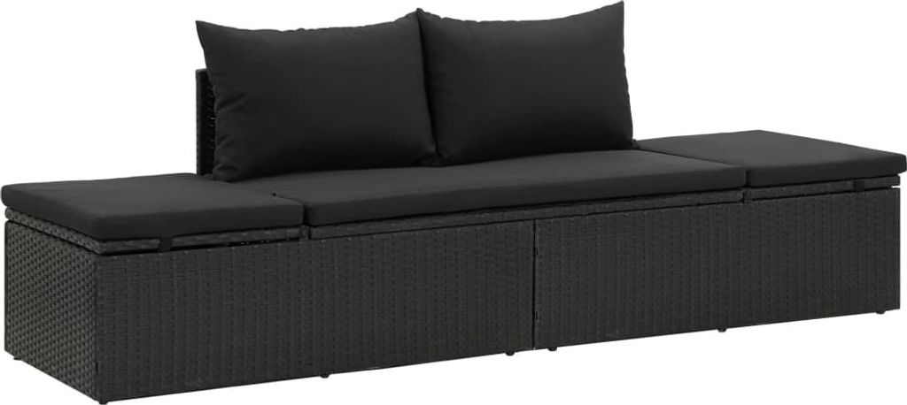 VidaXL 46224, Lounge, Obite siedzisko, Technorattan, Stal, Zdjęcie produktu 
