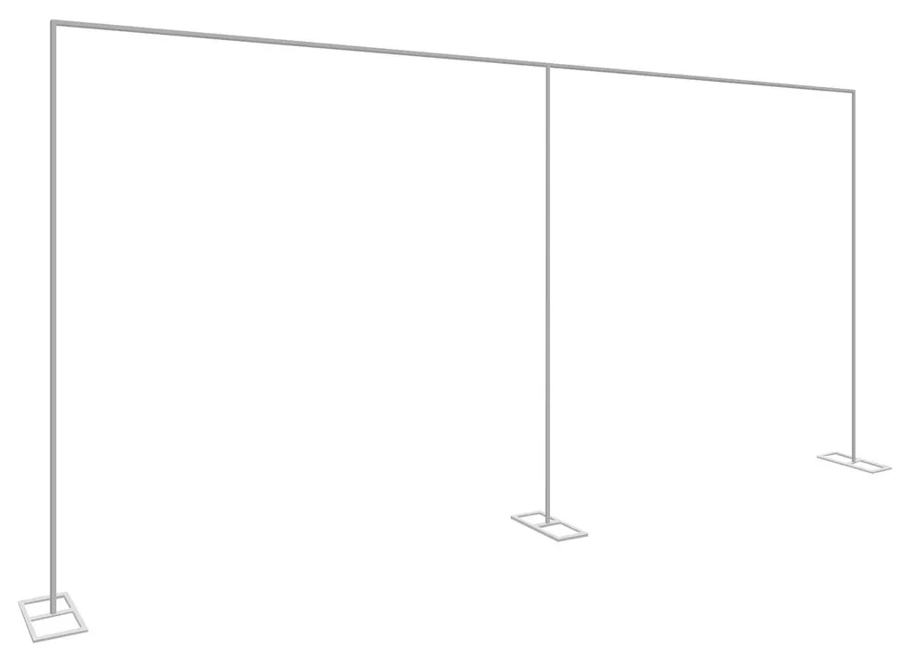 Support de fond de studio argenté, structure robuste pour montage rapide - 2
