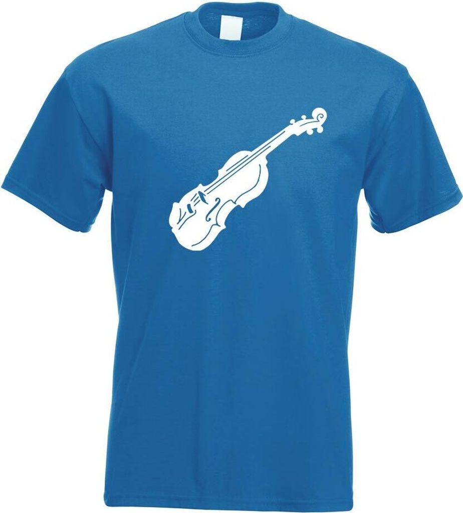 Kiwistar - T-Shirt - royal - Geige - Violine - Musik Motiv Bedruckt Funshirt Design Print - mit Motiv Bedruckt - Funshirt Design - Sport - Freizeit...