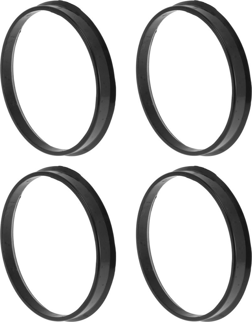 83,1 mm bis 78,1 mm Auto-Radnaben-Zentrierringe Schwarzes Polycarbonat-Räderzentrumswelle-Stoßdämpfende Nabenringe 4 Stück