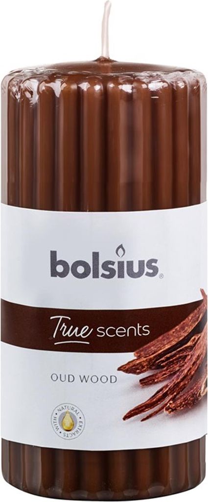 Bolsius Stomp bougie parfumée Oud Wood 120/58 Image du produit 