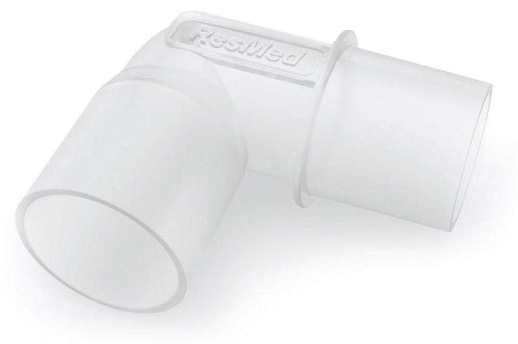 ResMed Air10 Schlauchanschlussstück, rechtswinklig, Produktbild 