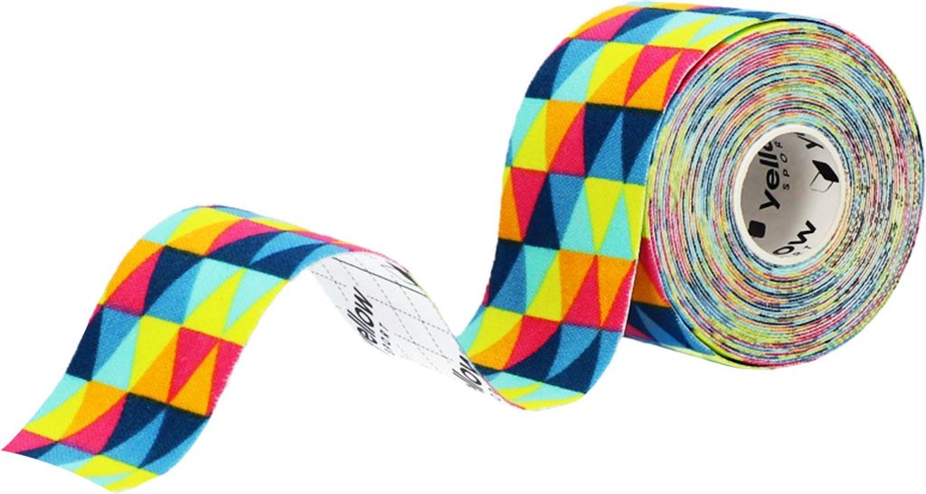 yellowSPORT yellowTAPE - Kinesiotaping Tape - 5 cm x 5 m - Regenbogendreiecke - 1 Stk.