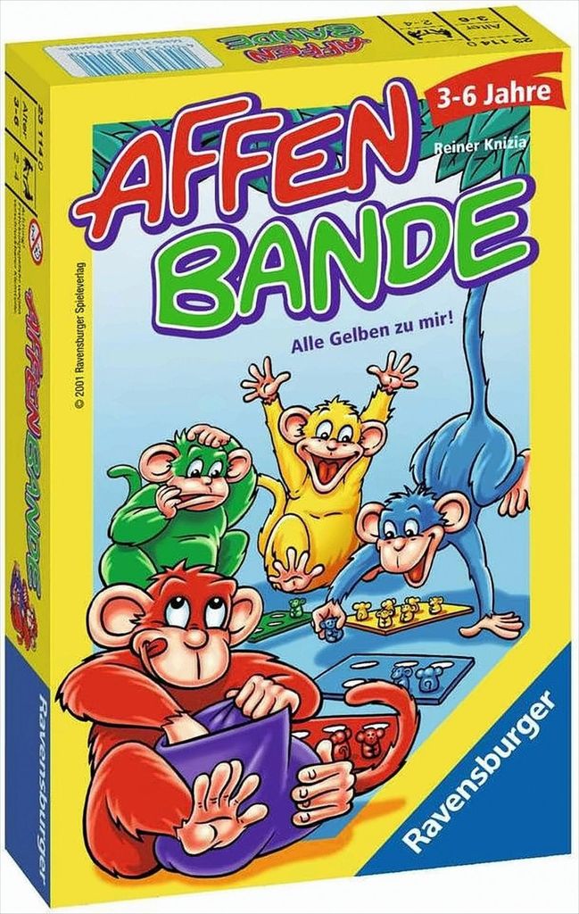 Ravensburger Mitbringspiel Farbzuordnungsspiel Affenbande Produktbild 