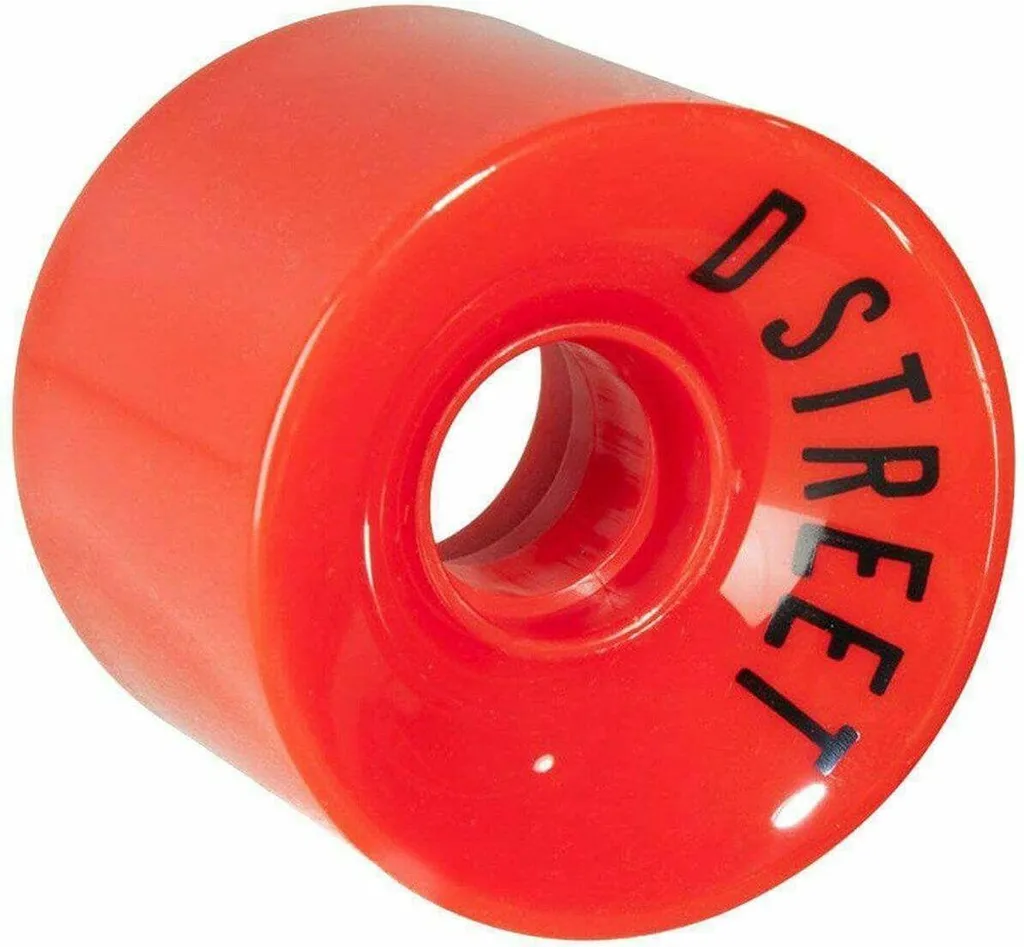 Roues Dstreet 59 mm DST-SKW-0001 en Uréthane Souple Rouge Éclatant