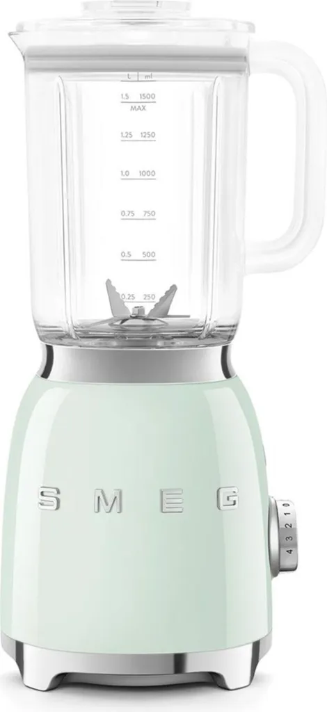 Smeg BLF03PGEU Blender Années 50 Vert d'Eau - Mixeur Design 800W