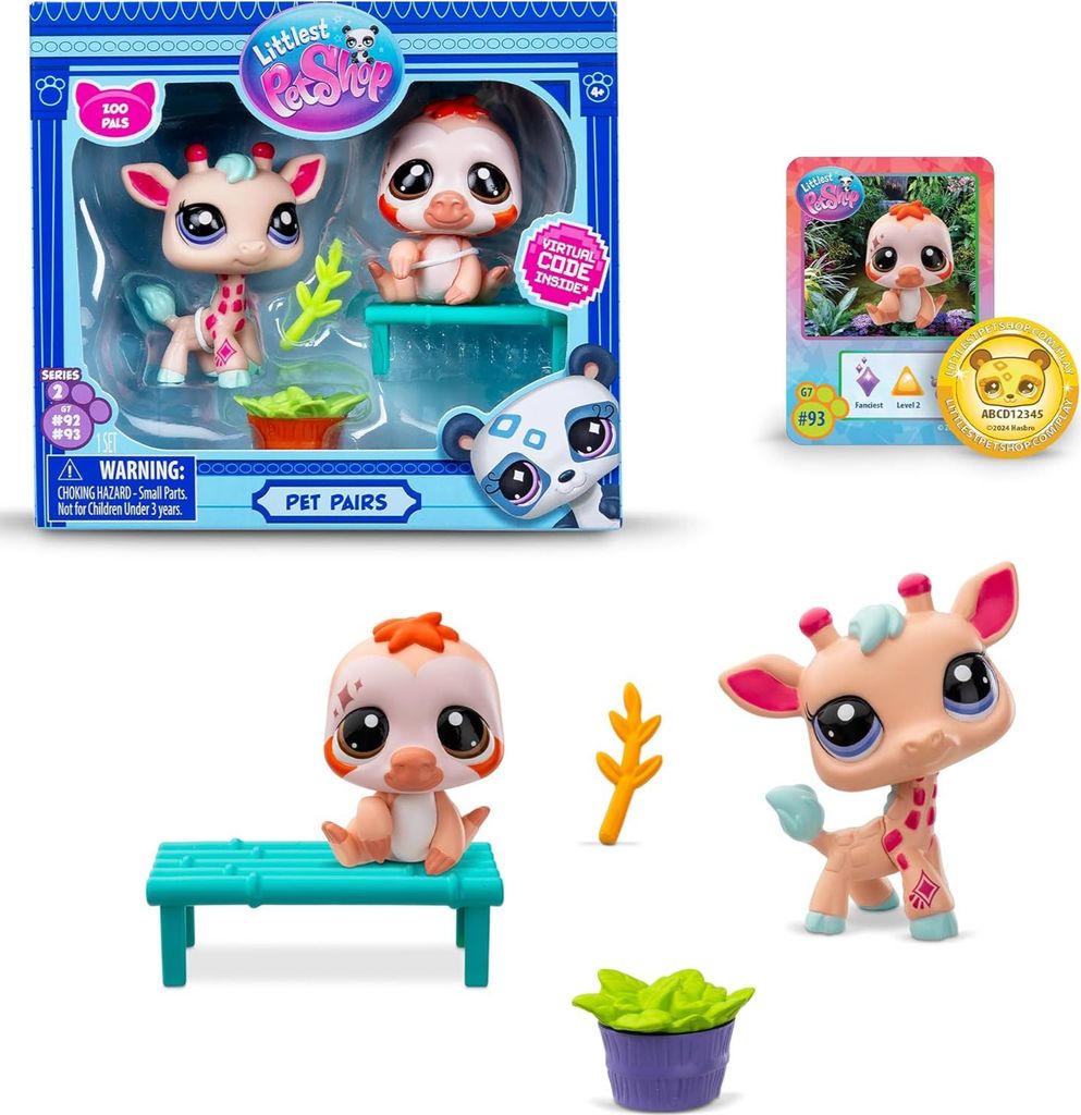 Littlest Pet Shop 2 Figuren - Giraffe und Faultier
