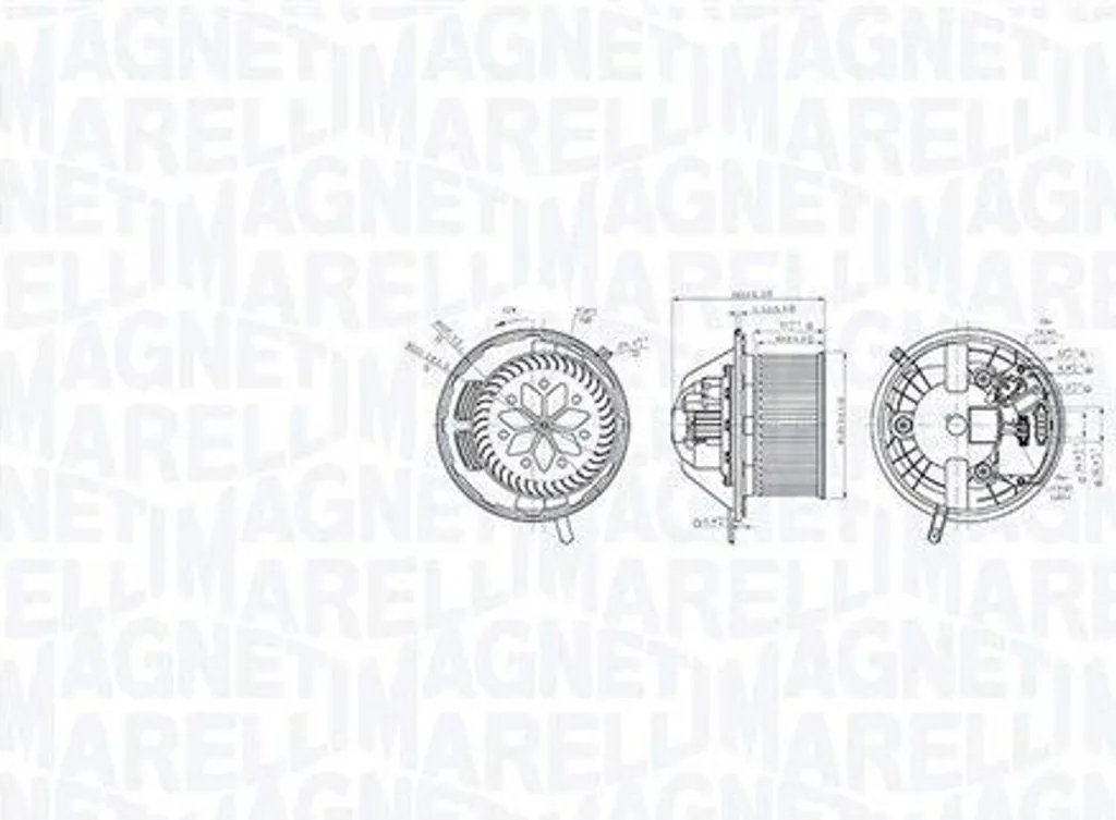 Pulseur de Chauffage Silencieux Magneti Marelli 069412760010 BMW X1 X3