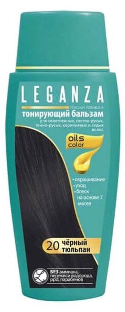 Leganza, Bálsamo de coloración Black Tulip, tono 20, 150 ml Imagen del producto 