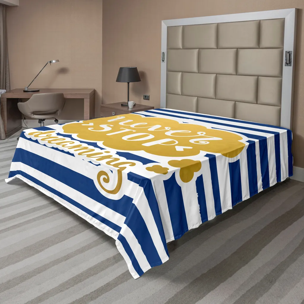 Drap plat décoratif style marin vintage 244x205 cm pour chambre adulte
