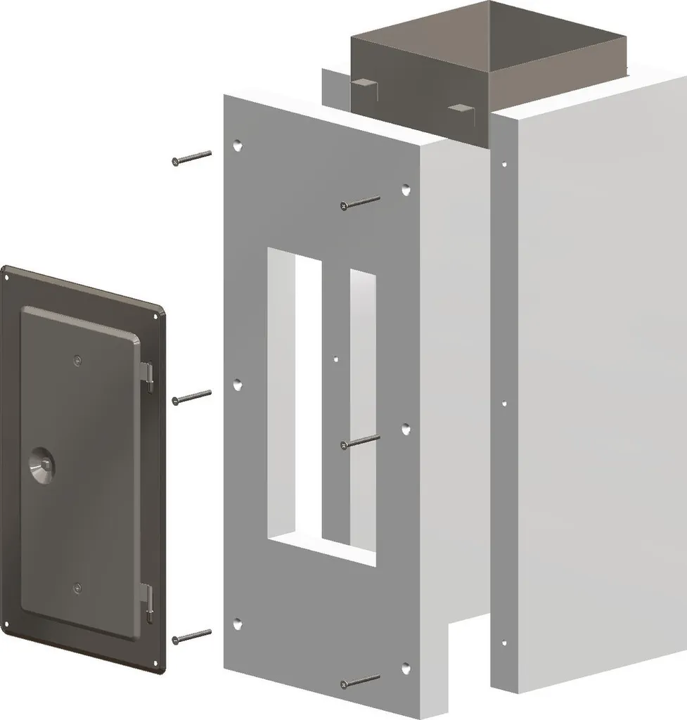Tube de Contrôle DN 125 Atec L90 PolyCase pour Évacuation de Fumées