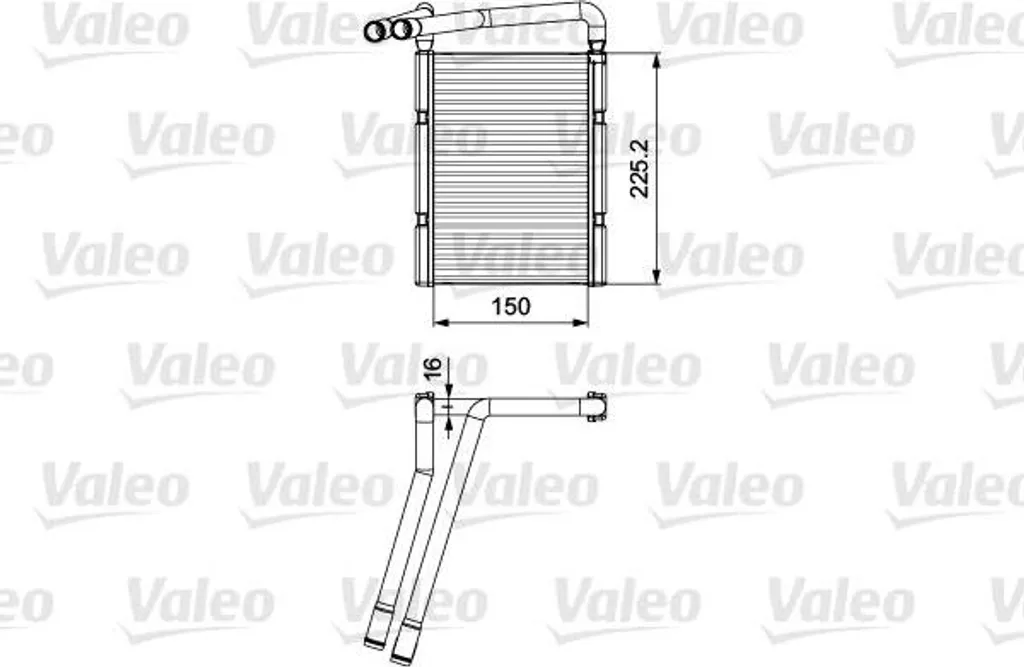 Échangeur thermique habitacle Valeo 811548 pour Rio - Qualité OE 100%