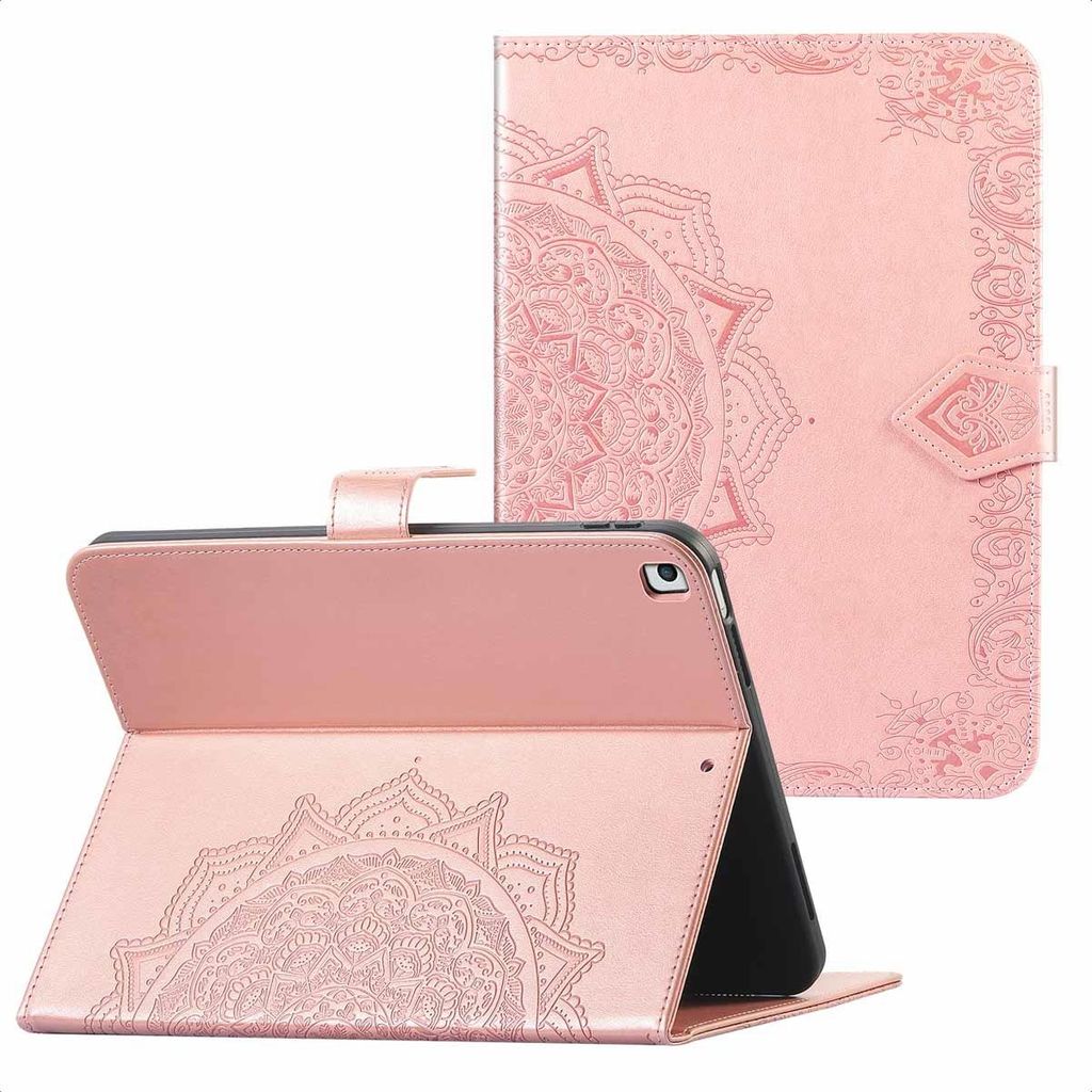 imoshion Mandala Klapphülle iPad 9 (2021) 10.2 Zoll / iPad 8 (2020) 10.2 Zoll / iPad 7 (2019) 10.2 Zoll - Rose Gold