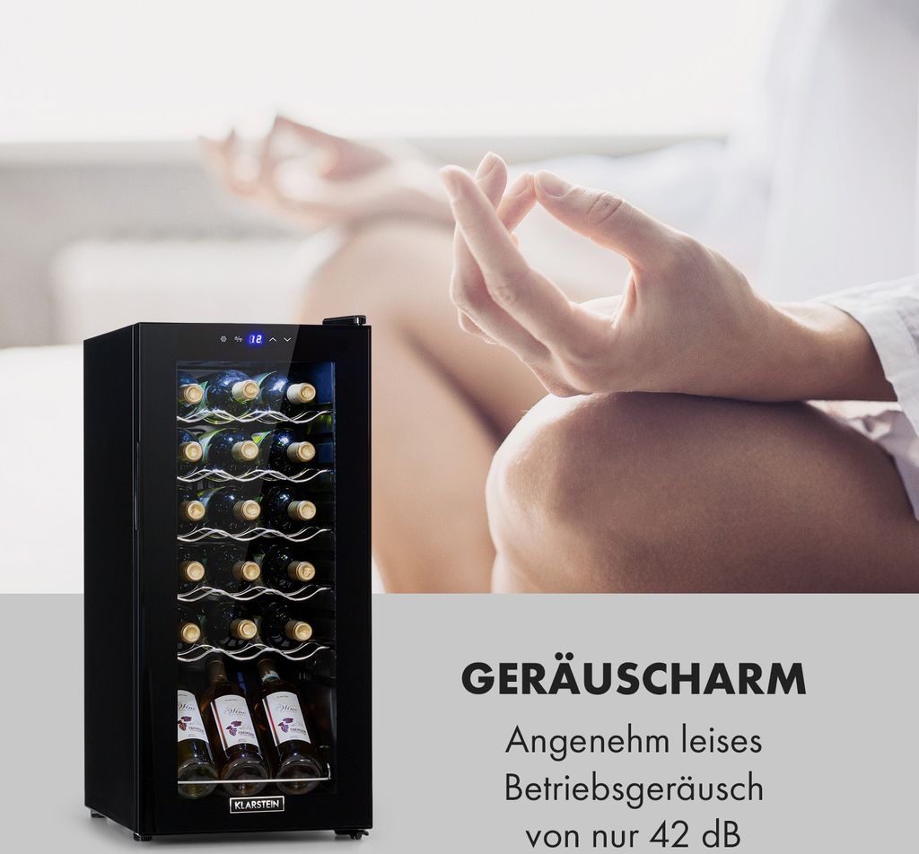 Klarstein Weinkühlschrank, 1 Zonen Getränkekühlschrank Produktbild 9