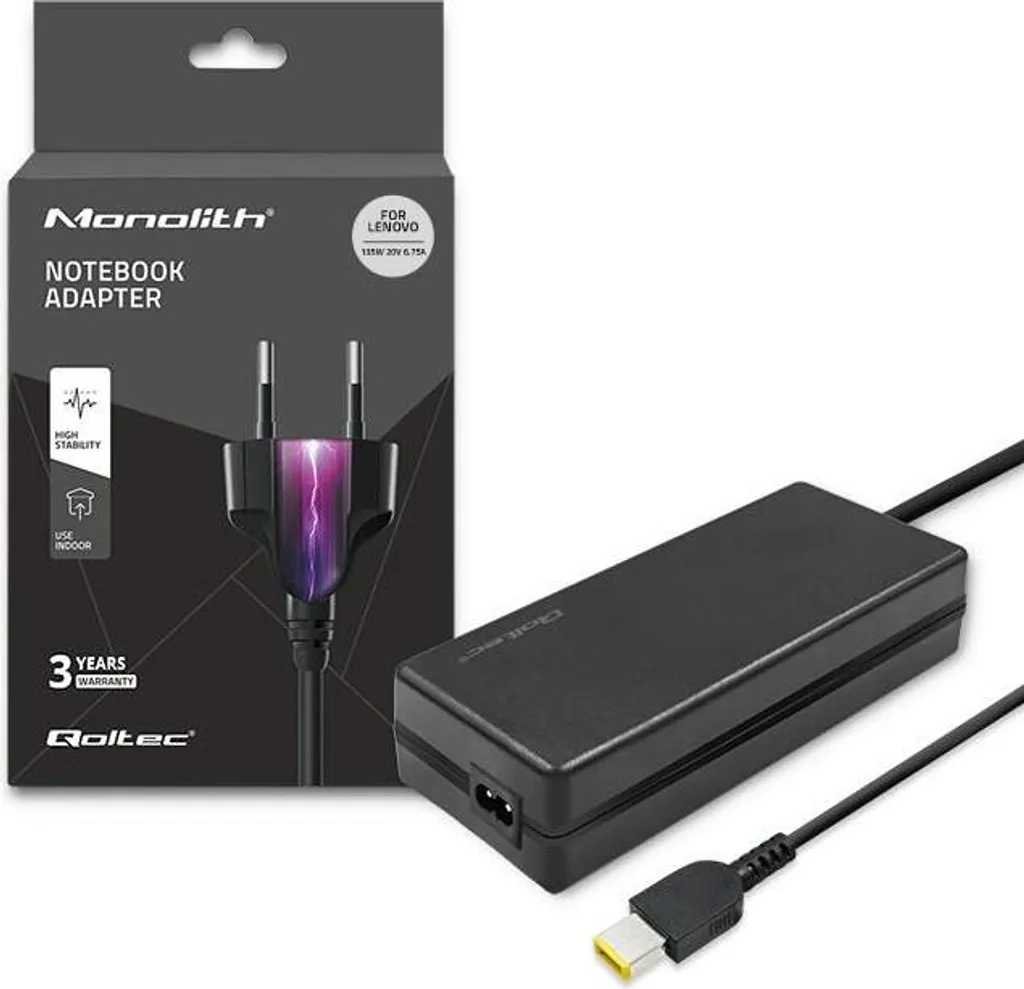Alimentatore Lenovo 135W Qoltec 51031: Affidabilità per il Business