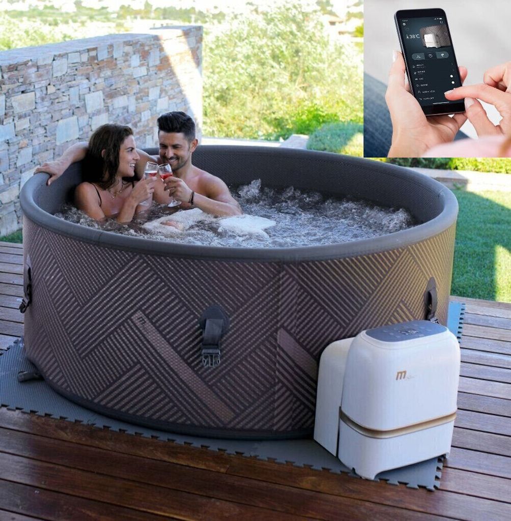 Luxus Premium MSPA Whirlpool-aufblasbar Mono Outdoor Pool 6 Personen+APP Steuerung
