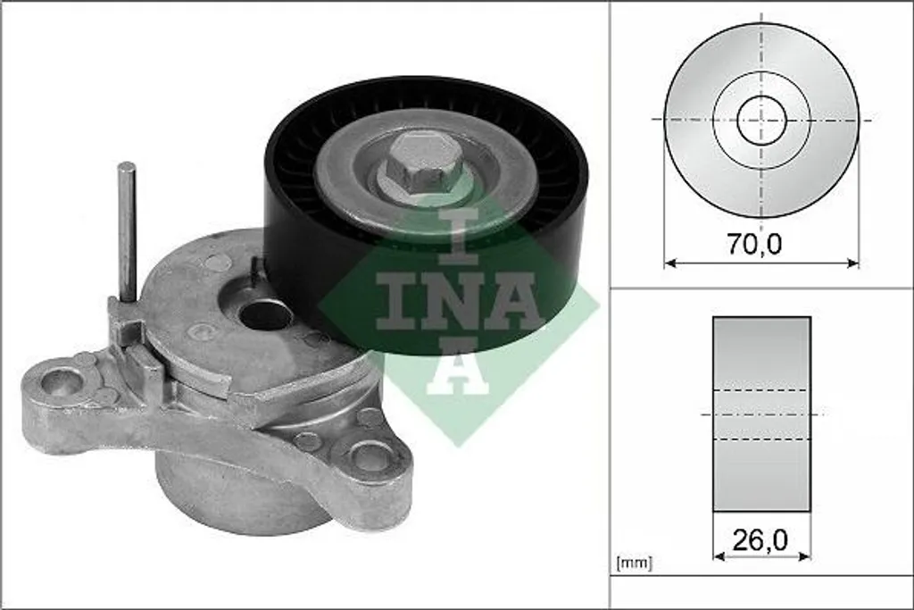 Galet tendeur de courroie d'accessoires pour Opel Insignia 2.0 CDTI 16V
