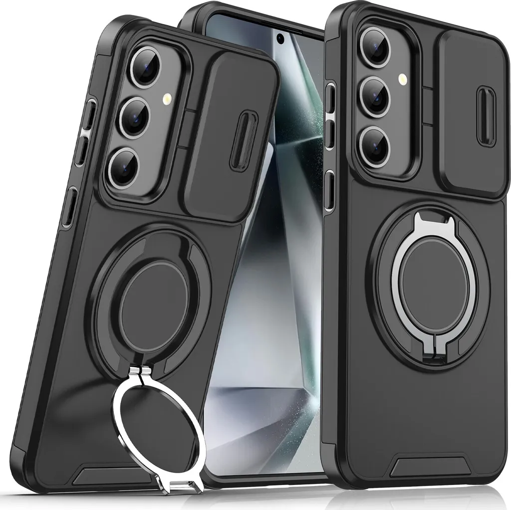 Cover Blindata Samsung Galaxy S25 Nera: Protezione Militare e Magnete