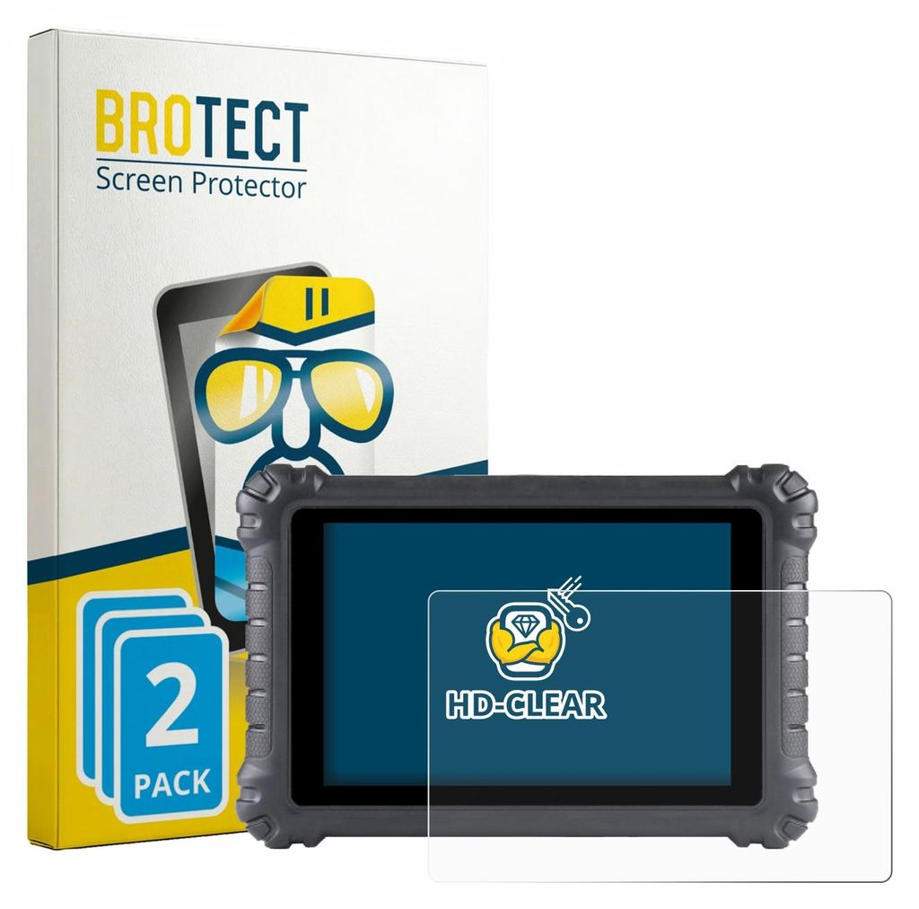 2x Für Autel MaxiSys MS906 Pro Schutzfolie BROTECT Displayschutz Display Schutz Folie Klar Transparent